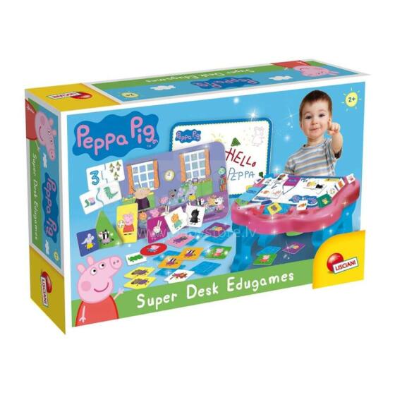 Lisciani Giochi Edugames Peppa Pig Art.89208 Развивающий игровой набор 10 в 1 цифры, цвета, формы, логика, пазлы, память, последовательность.