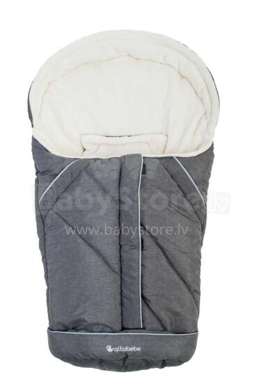 Alta Bebe Alpin Sleeping Bag Art. AL2003P-76 Light Grey Bērnu Ziemas siltais guļammaiss
