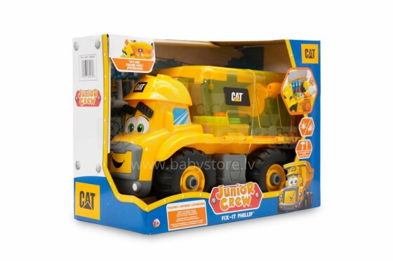CAT kravas automašīna ar gaismām un skaņu Junior Crew, 82460