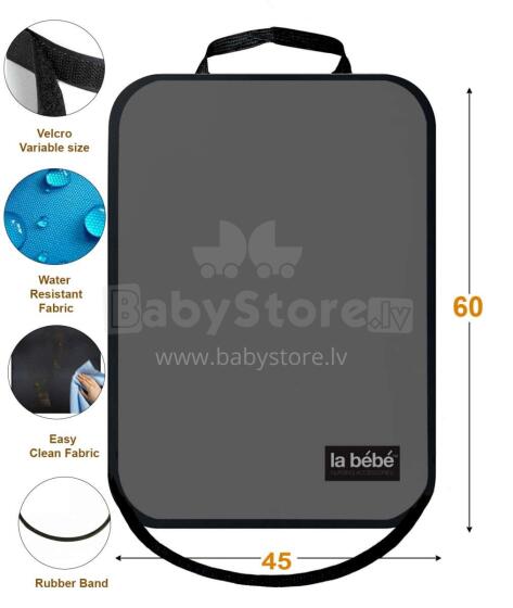 La bebe™ Car Seat Back Protector Art.135337 Grafit  Aizsargpārvalks autosēdeklim