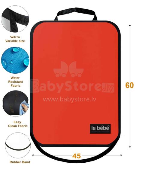 La bebe™ Car Seat Back Protector Art.135340 Red Car seat protector