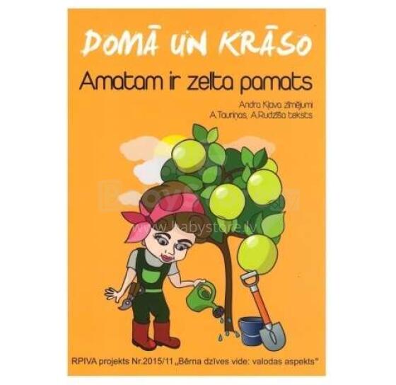 Krāsojamā grāmatiņa Art.581279 Раскраска на латышском языке - Domā un Krāso!