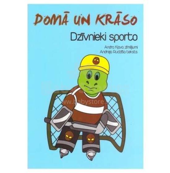 Krāsojamā grāmatiņa Art.581279 Раскраска на латышском языке - Domā un Krāso!