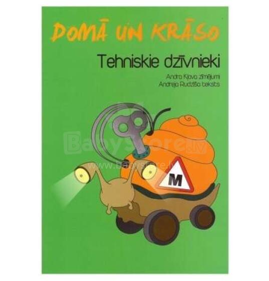 Krāsojamā grāmatiņa Art.581279 Раскраска на латышском языке - Domā un Krāso!