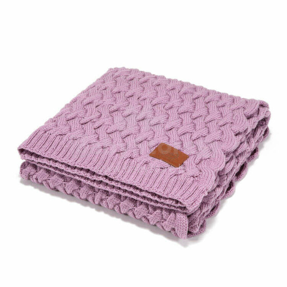 La Millou Merino Wool Blanket  Art.135502 Wineberry  Plediņš bērniem no 100% merino vilnas,85x85cm