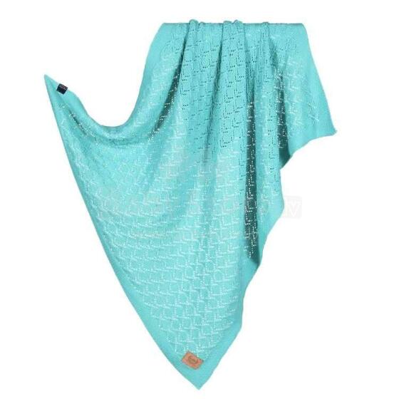 La Millou Cotton Blanket  Art.135591 Green Tea  Plediņš bērniem no 100% kokvilnas,80x90cm