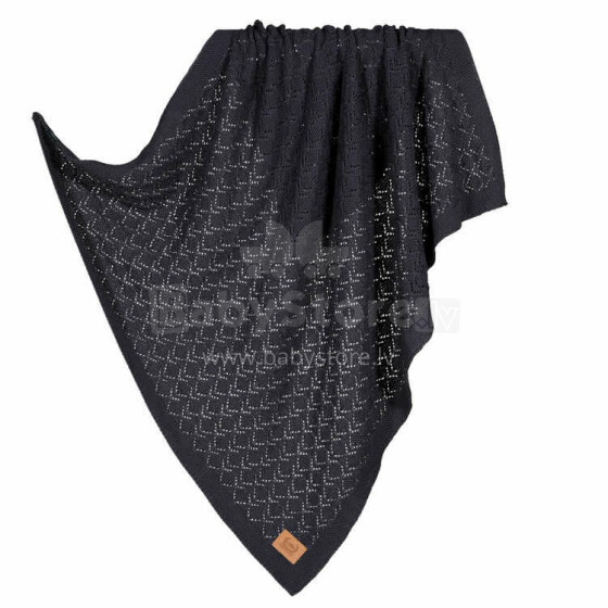 La Millou Cotton Blanket  Art.135593 Pure Graphite  Plediņš bērniem no 100% kokvilnas,80x90cm