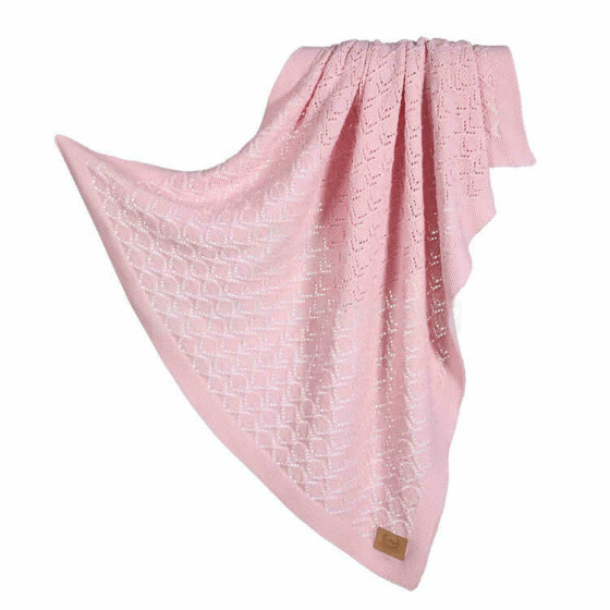 La Millou Cotton Blanket  Art.135595 Raspberry Cake   Детское одеяло из 100% мерино шерсти ,80x90см