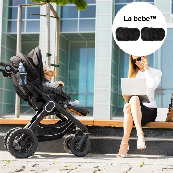 La bebe™ Wheel Cover L (36+ cm) Art.135676 Black Riepu pārvalki ar gumiju , 2 gab