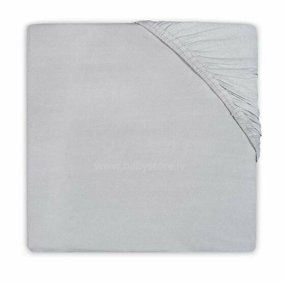 Jollein Jersey Sheet Soft Grey  Art.511-507-00078 palags ar gumiju 60x120cm