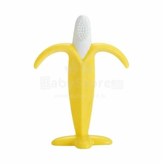 BabyMix Toothbrush Banana Art.43668 Yellow  Зубная щетка-прорезыватель
