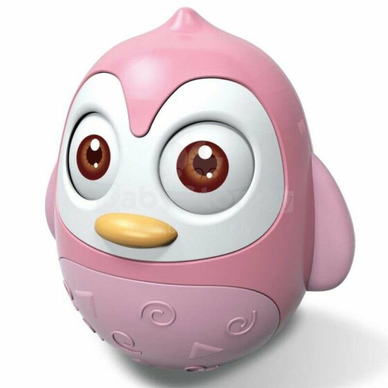 BabyMix Roly Poly Penguin Art.40054 Pink Игрушка-неваляшка Пингвин