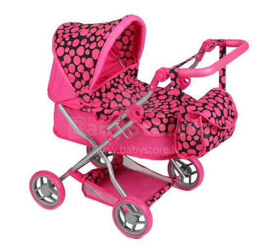 Baby Mix Doll Stroller Viola Art.19772 Pink Leļļu rati