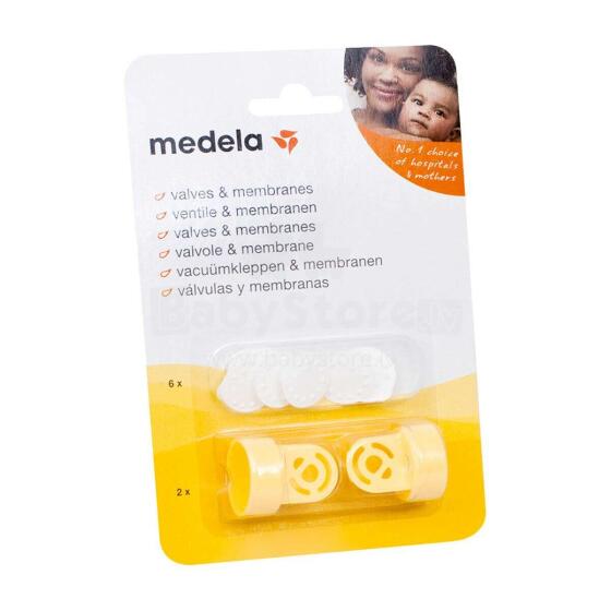 Medela Valves & Membranes Art.800.0727 Piena sūkņa vārsts (2 gab)  ar membrānu (6 gab)