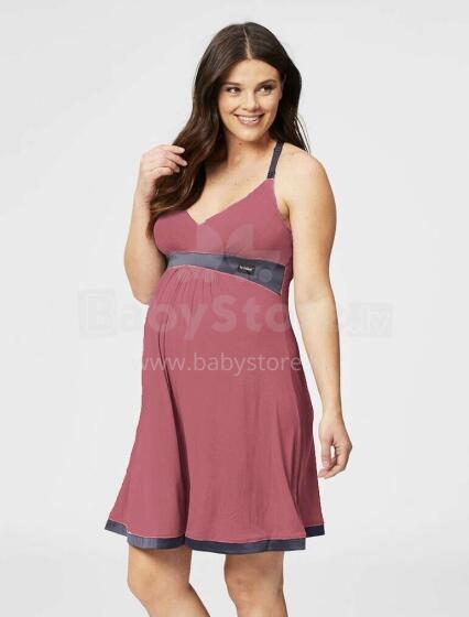 La bebe™ Nursing Cotton Lola Art.135983 Coral Red Ночнушка для беременных и кормящих