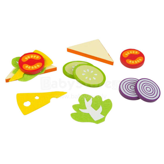 Idena Sandwich Set Art.410.0105 Komplekts no koka   Sviestmaize