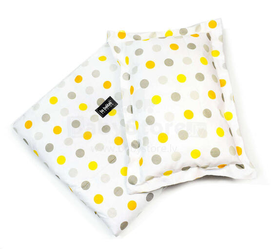 La bebe™ Minky+Cotton Set 100x75/40x25 Art.137580 Color Dots Velvet Sega un spilvens (100x75/40x25 cm)