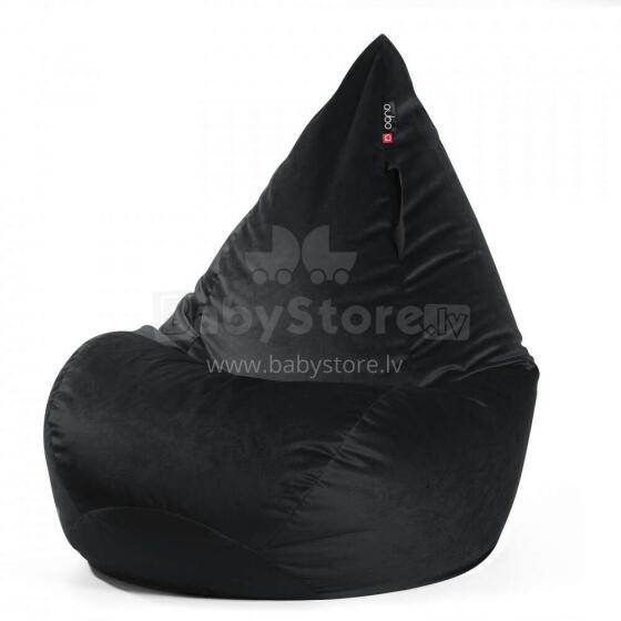 Qubo™ Wave Drop Onyx FRESH FIT beanbag