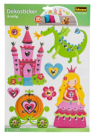 Idena 3D Decor Princess Art.31259 Наклейки с 3D эфектом