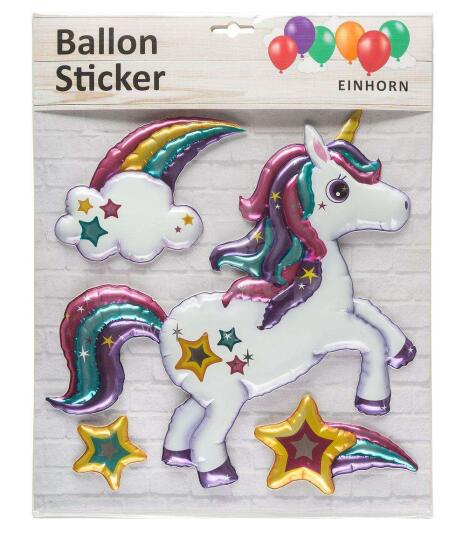 Idena Ballon Unicorn Art.10061974 Наклейки