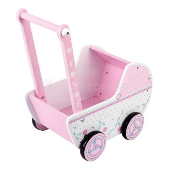 Woomax Doll Pram Art.46475 Koka ratiņi lellēm