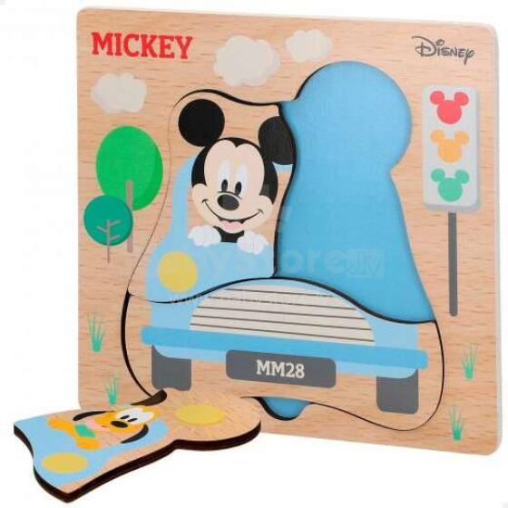 Woomax Wooden Disney Puzzle Art.48711  Bērnu koka puzle