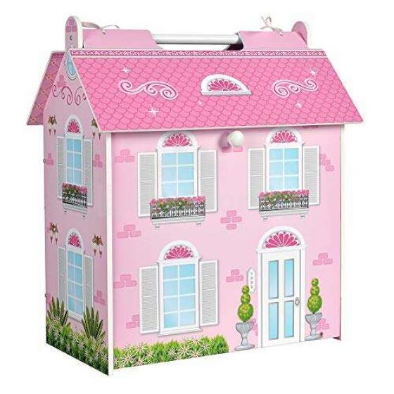 Woomax Dollhouse Art.85295 Деревянный кукольный домик с мебелью