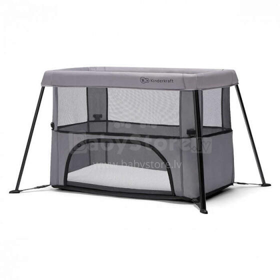 KinderKraft Movi  Art.KCMOVI00GRY0000 Grey Дорожная кроватка - манеж