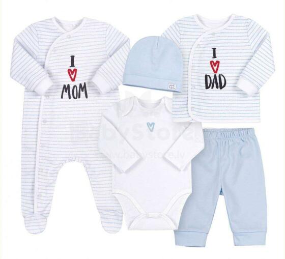 Bembi Baby Set Art.KP250-A01 Детский комплектик из 5 частей 100% хлопок