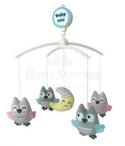 BabyMix  Musical Mobile Art.42961 Музыкальная карусель с мягкими игрушками