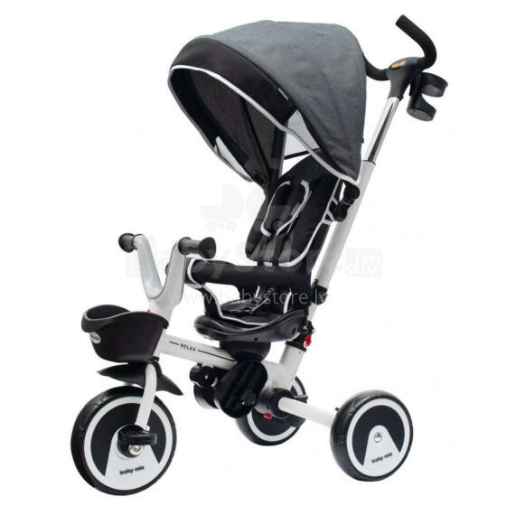 Babymix Relax 360° Art.44987 Bērnu trīsritenis ar rokturi un jumtiņu 5 vienā