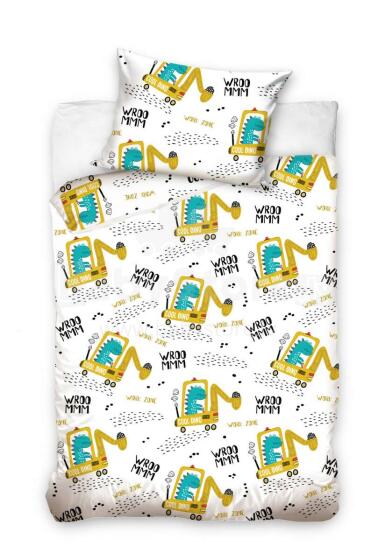 Carbotex Bedding Dino 100x135/40x60cm Art.201006 Kokvilnas gūltas veļas komplekts