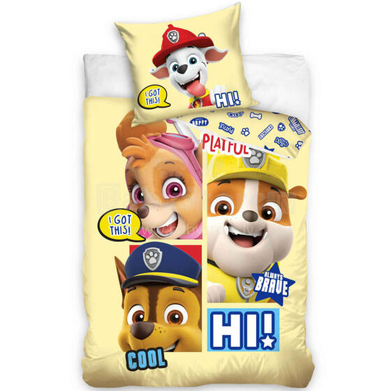 Carbotex Bedding Paw Patrol Art.PAW201029B  Хлопковое постельное белье  100x135/40x60см