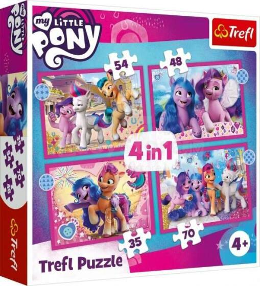 TREFL MY LITTLE PONY Pužļu komplekts 4in1 My Little Pony