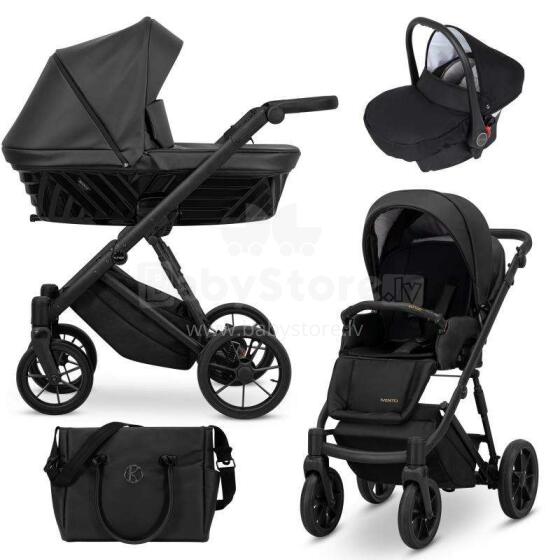 Kunert Ivento Art.IVE-07 Black Pearl Universālie rati/ratiņi 3 in1