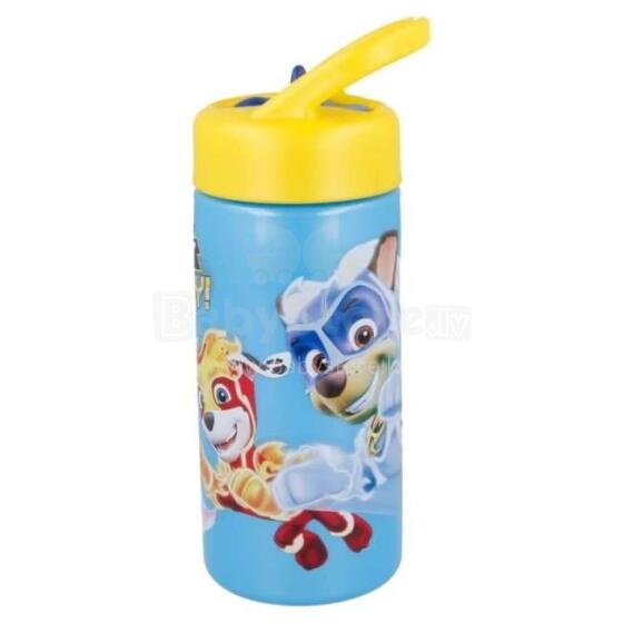 PAW PATROL Plastmasas Dzeramā ūdens pudele ar salmiņu, 410 ml