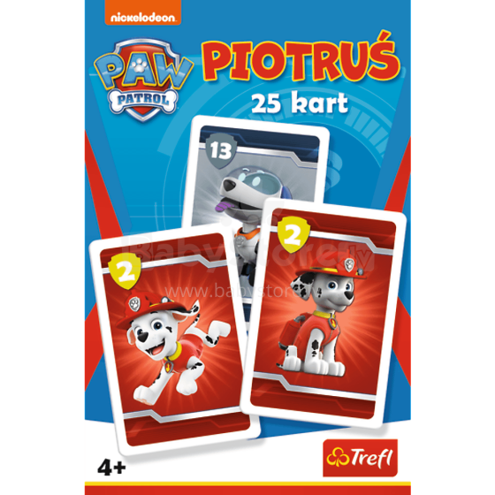 TREFL PAW PATROL Kāršu spēle Paw Patrol