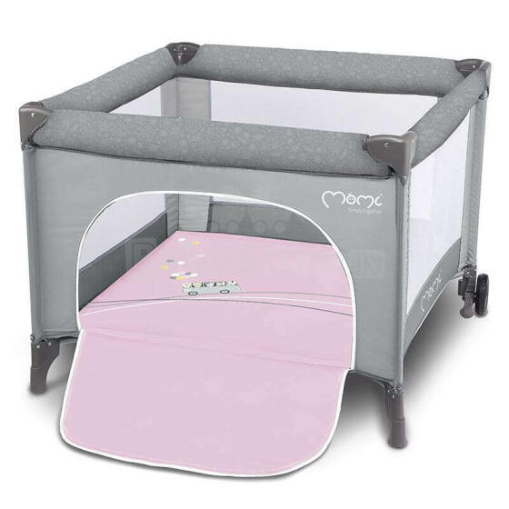 Momi Mamu Art.LOZE00019 Pink  Bērnu manēža ceļojumu gulta/gultiņa
