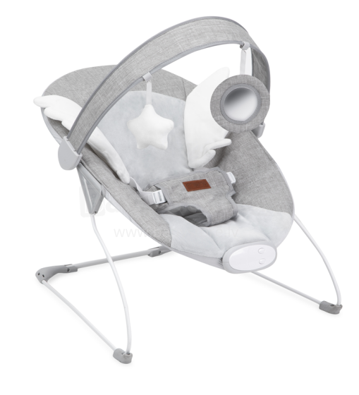 Momi Bouncer Tuli  Art.BULE00021 Wings Grey   Modern rocking chair with music and vibration