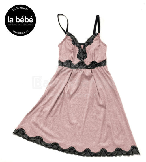 La Bebe™ Nursing Cotton Art.138754 Powder Pink Ночнушка для беременных и кормящих