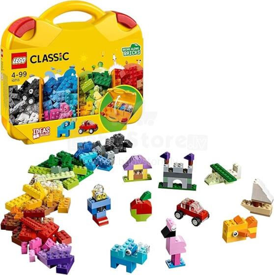 Lego Classic Starter Case Art.10713 Radošā ceļasoma,213 gab