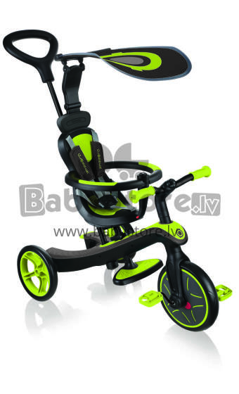 GLOBBER trīsritenis Trike Explorer 4in1, laima zaļš, 632-106-2