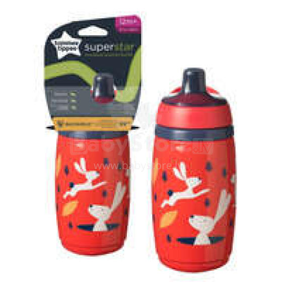 TOMMEE TIPPEE INSULATED SPORTEE Art.447821 Red Бутылочка 12m+, 266ml