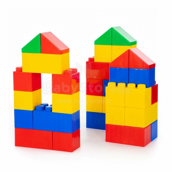 Polesie Blocks XXL Art.37527 Конструктор - Большие кубики Дом  (36 шт)