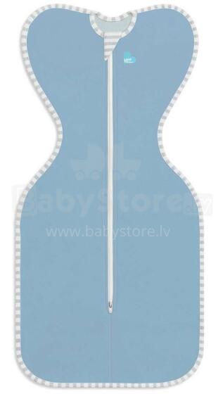Love To Dream Swaddle Up Organic  Blue L Art. LTD-L1001001DBLL  Хлопковая пелёнка-спальный мешок для комфортного сна, пеленания L раз.