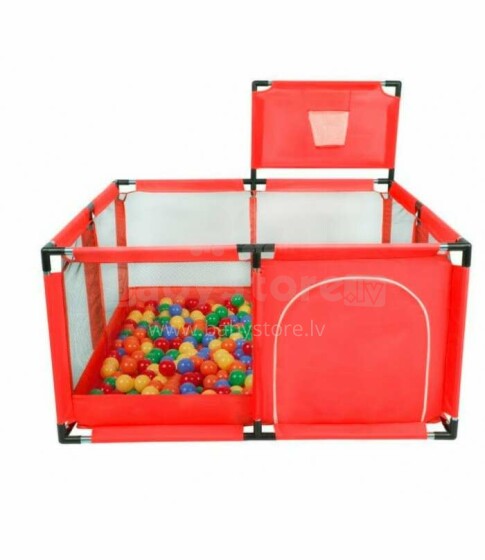 TLC Baby Pool  Art.139317 Red Bērnu rotaļu laukums/sauss baseins ar bumbiņām