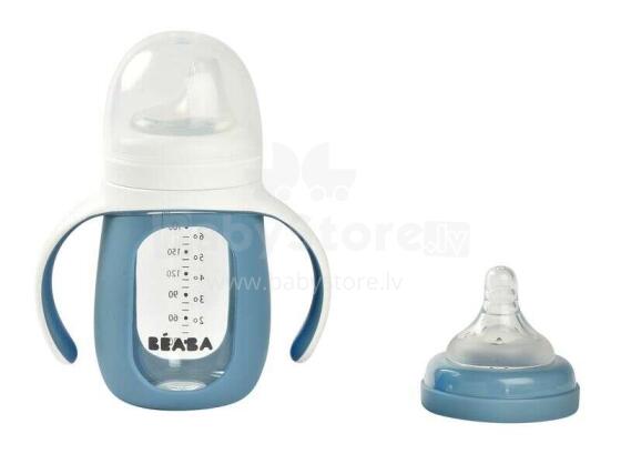 Beaba Training Bottle Art.913519 Anti-koliku barošanas pudele ar rokturiem 210ml