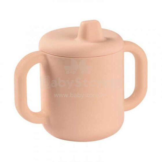 Beaba Silicone Cup Art.913525 Pink Silikona mācību krūze ar rokturiem, 170ml