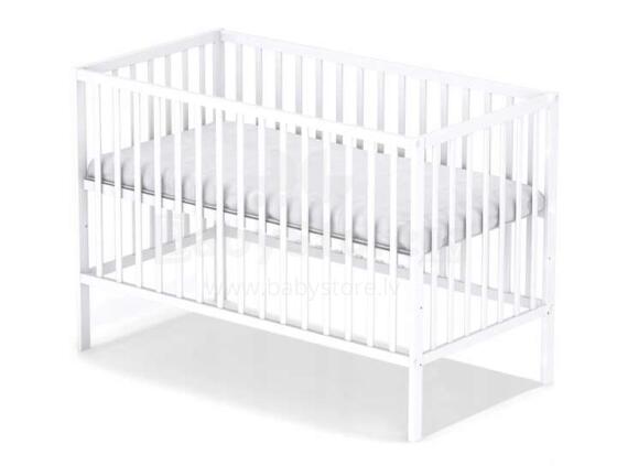 Bocian Kids  Magda Art.139654 White  Детская деревянная кроватка 120x60см