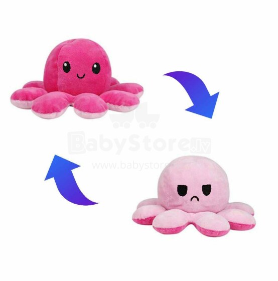 Atgriezenisks emociju astoņkājis, rozā